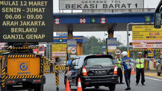 Ganjil Genap Tol Cikampek, Mobil ke Jakarta Turun 36 Persen