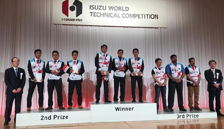 Tim Mekanik Isuzu Indonesia Juara Dua Lomba Ketrampilan di Tokyo