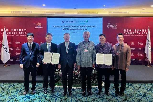 Cari Pasokan Aluminium untuk Otomotif, Hyundai Gaet Adaro