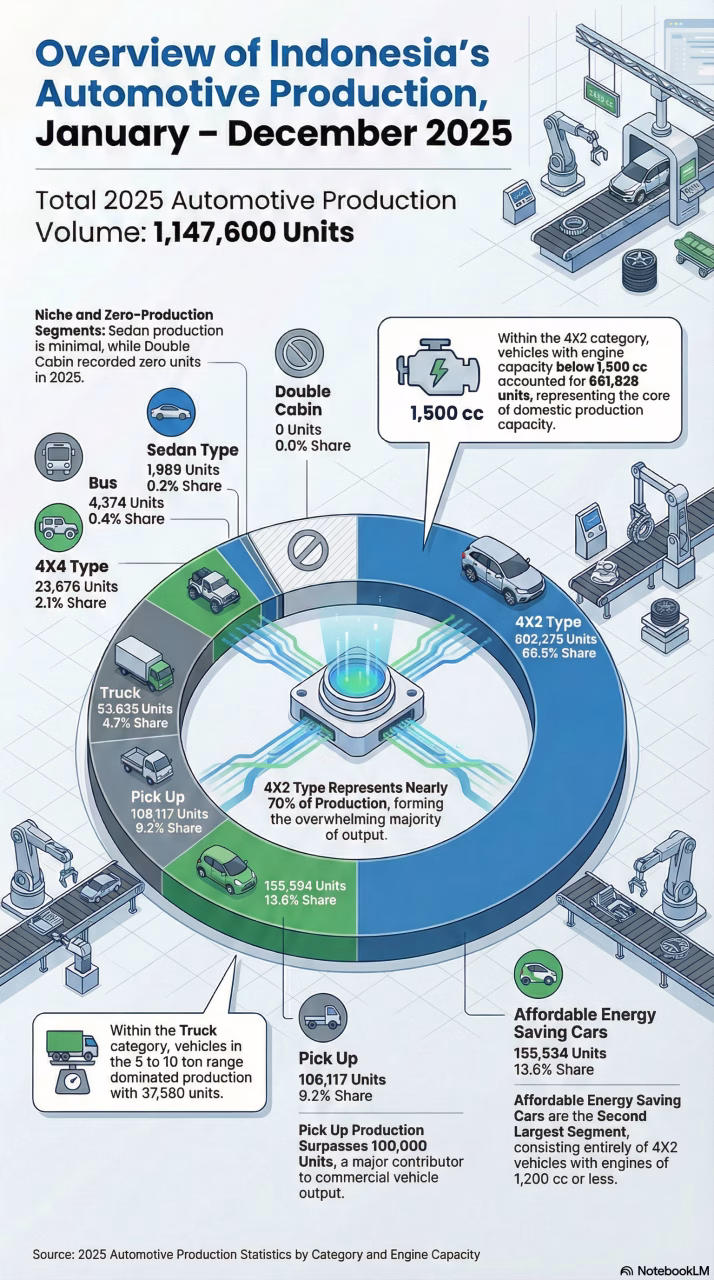 Overview of Indonesia’s Automotive Production, January – December 2025