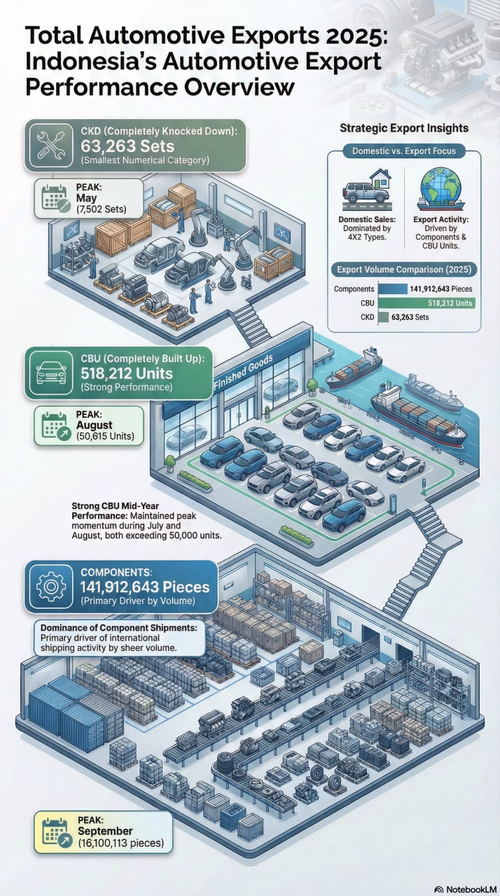 Overview of Indonesia’s Automotive Export, January – December 2025