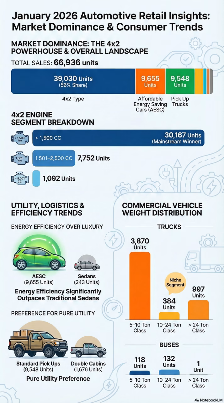 Overview of Indonesia’s Automotive Retail Sales, January 2026