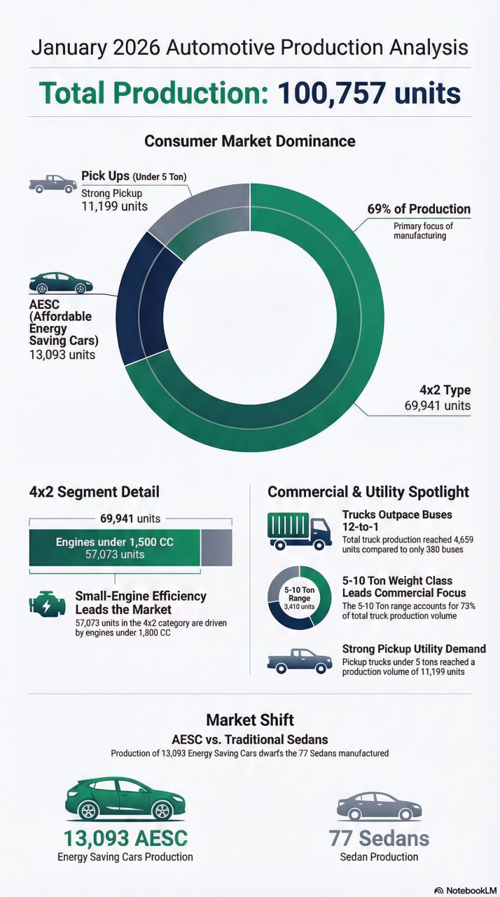 Overview of Indonesia’s Automotive Production, January 2026