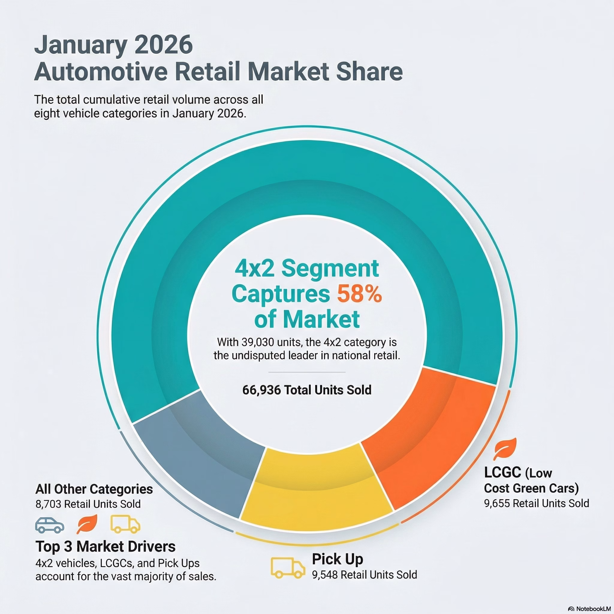 Indonesia’s Vehicle Retail Sales Market Share, January 2026