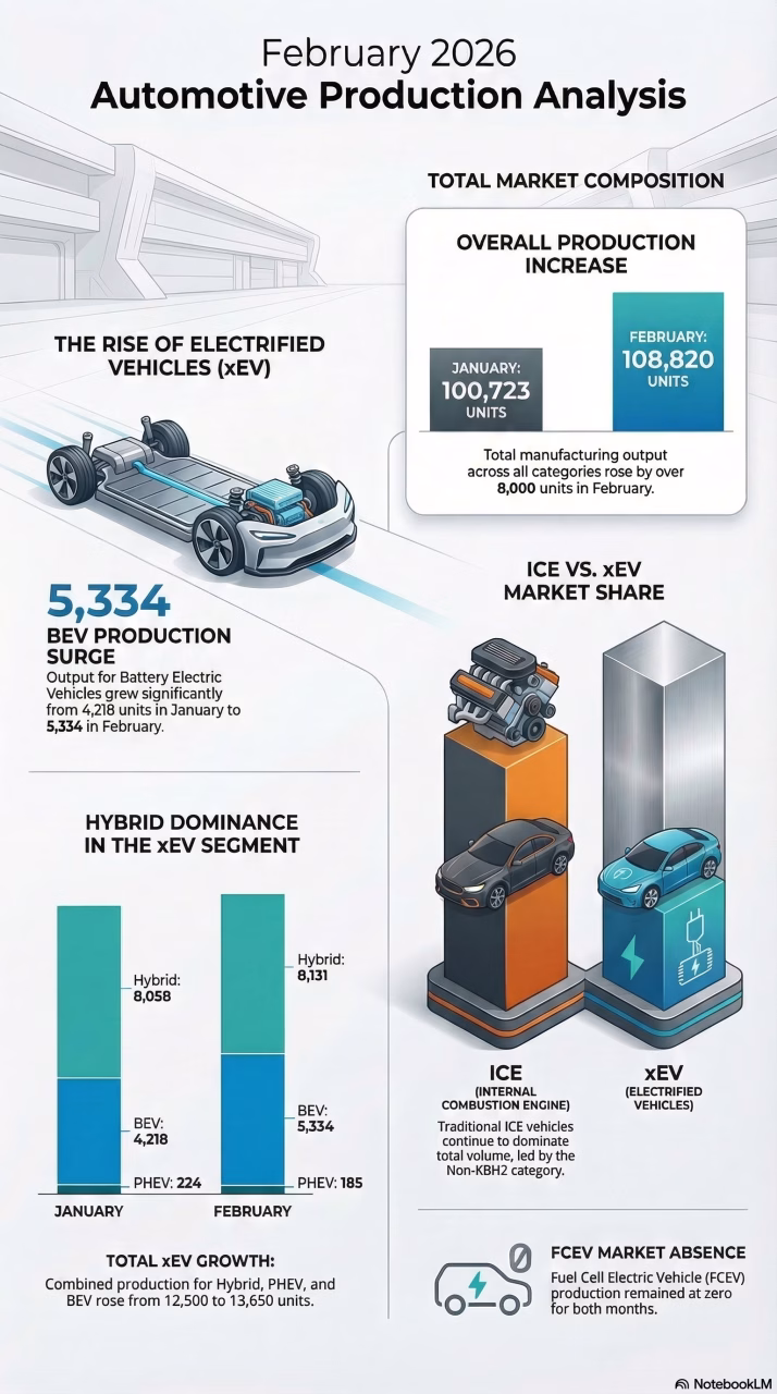 Overview of Indonesia’s EV Production, February 2026